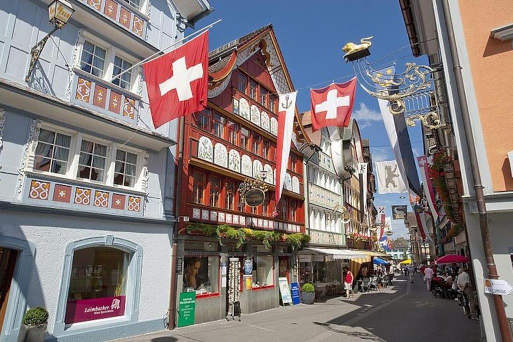 Charmante Und Zentrale Wohnung Am Weiherpark Arbon Exterior foto